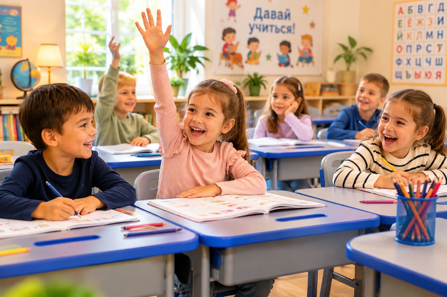 На занятии